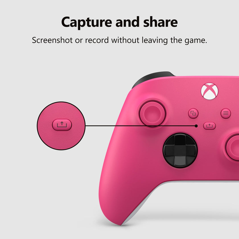 XBOX Core Wireless Gaming Controller – Deep Pink – Series X|S, One, Windows PC, Android, and iOS 🍁 All In One Marketplace Canada