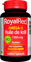 Webber Naturals RoyalRed Krill Oil 1000 mg, 30 Softgels, Supports Cardiovascular Health and Brain Function, Antioxidant Support 🍁 All In One Marketplace Canada