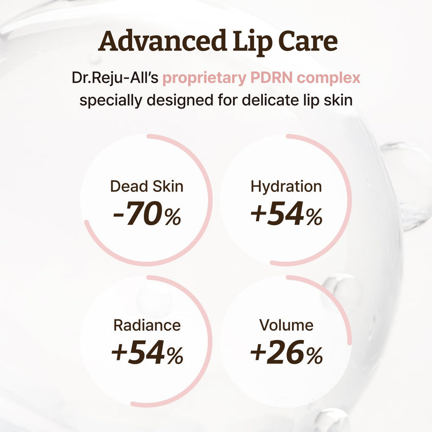 Dr. Reju-All Advanced PDRN Rejuvenating Lip Serum - Hydrating Lip Balm with Lipozip PDRN for Glowy, Dewy Lips - Gentle Exfoliating & Smoothing Lip Moisturizer - Hibiscus & Lactic Acid - 10ml 🍁 All In One Marketplace Canada