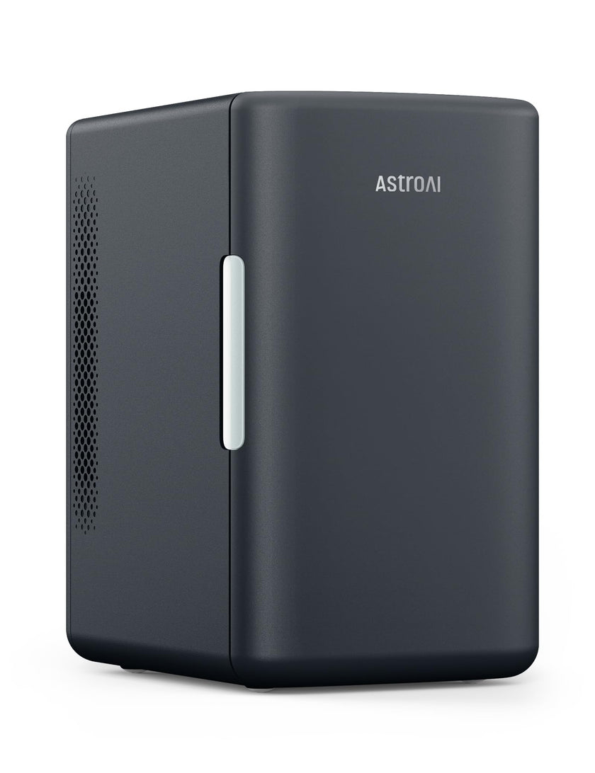 AstroAI Mini Fridge 2.0 Gen, 6 Liter/8 Cans Makeup Skincare Small Fridge 110V AC/ 12V DC Portable Thermoelectric Cooler and Warmer Little Tiny Fridge for Bedroom, Cosmetics,Car (Dark Grey) 🍁 All In One Marketplace Canada