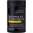 Sports Research® Vitamin K2 MK-7 100mcg with Coconut MCT Oil, 60 Vegan Softgels (2 Month Supply), Vegan Certified, Non-GMO Verified, Gluten & Soy Free Supplement 🍁 All In One Marketplace Canada