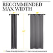 NICETOWN Blackout Curtains 2 Panels for Bedroom- Thermal Insulated Grommet Blackout Curtains 63 Inches Long for Living Room/Kitchen Rideaux occultants (2 Panels, W42 x L63 -Inch,Grey) 🍁 All In One Marketplace Canada