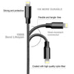 CUGUNU iPhone Charger, 5 Pack 3/3/6/6/10FT Apple MFi Certified USB Lightning Cable Nylon Braided Fast Charging Cord Compatible for iPhone 14/13/12/11/X/Max/8/7/6/5/SE/Plus/iPad - Black 🍁 All In One Marketplace Canada