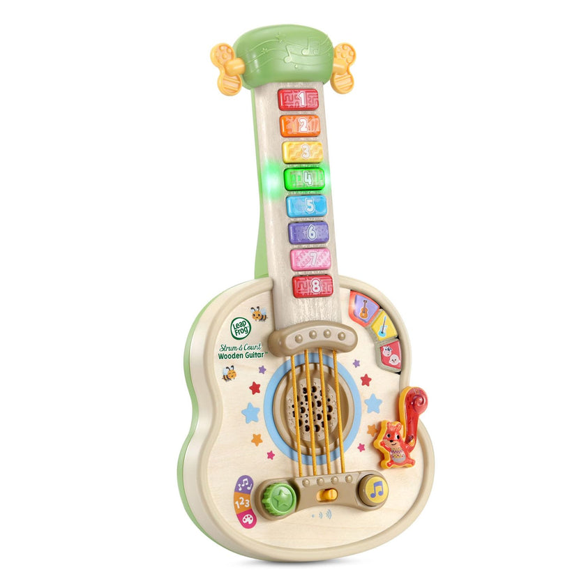 LeapFrog Strum & Count Wooden Guitar (English Version) 🍁 All In One Marketplace Canada