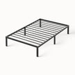Sweetcrispy Twin Size Bed Frame, 12 Inch Under Bed Storage, Black 🍁 All In One Marketplace Canada