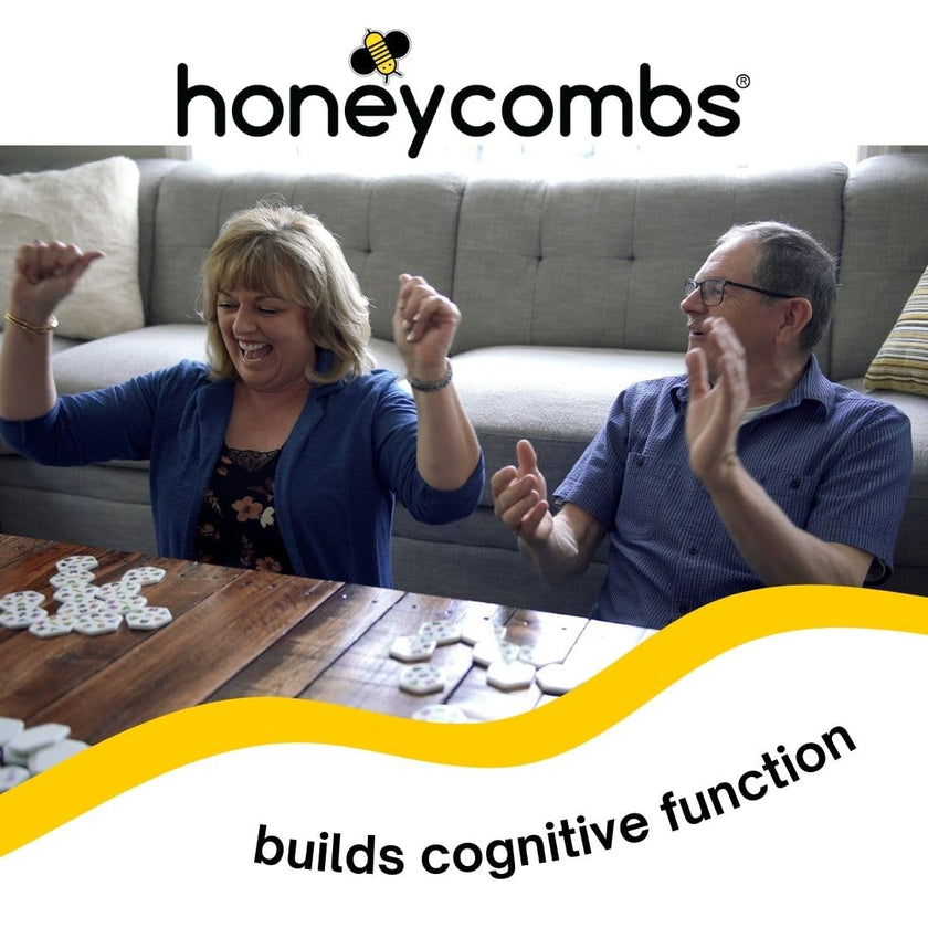 Honeycombs Game, Award Winning Tile Matching Game for Kids & Families, Educational STEM Toy for Cognitive Development, 3 Ways to Play, Mensa Recommended Game with 52 Tactile Tiles, Ages 6+,1-8 Players 🍁 All In One Marketplace Canada