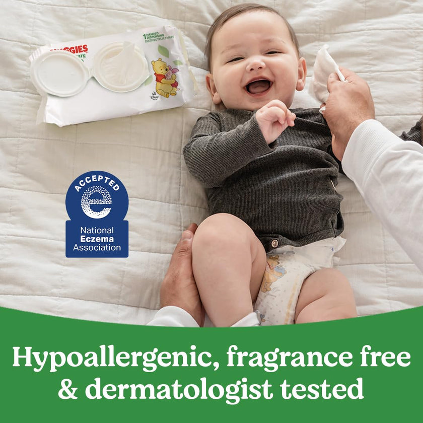 Huggies Sensitive Baby Wipes, Natural Care Baby Diaper Wipes, Unscented, Hypoallergenic, 99% Purified Water, 10 Flip-Top Packs (560 Wipes Total) 🍁 All In One Marketplace Canada