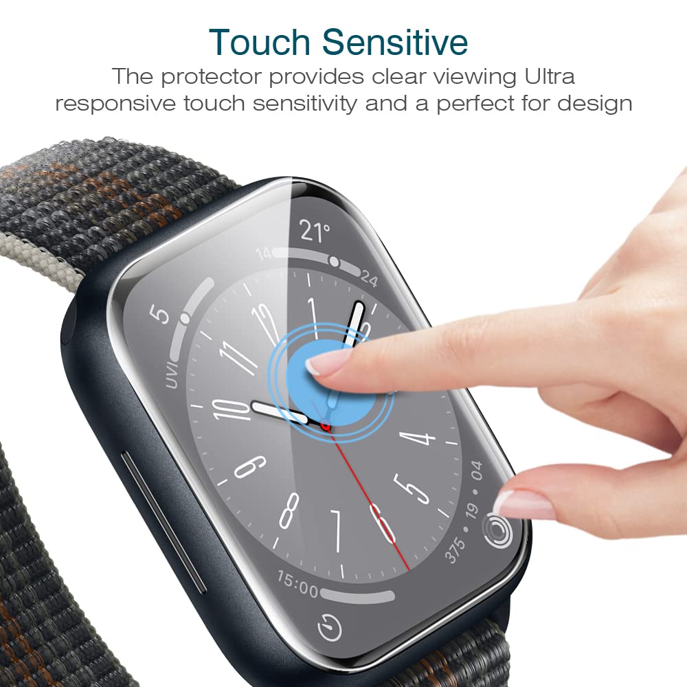 LK 6 Pack Screen Protector for Apple Watch Series SE/6/5/4/SE 2022 40mm, Apple Watch Series 9/8/7 41mm Screen Protector, Max Coverage, Bubble-Free, Anti-Scratch, iWatch 40mm Flexible TPU Clear Film 🍁 All In One Marketplace Canada