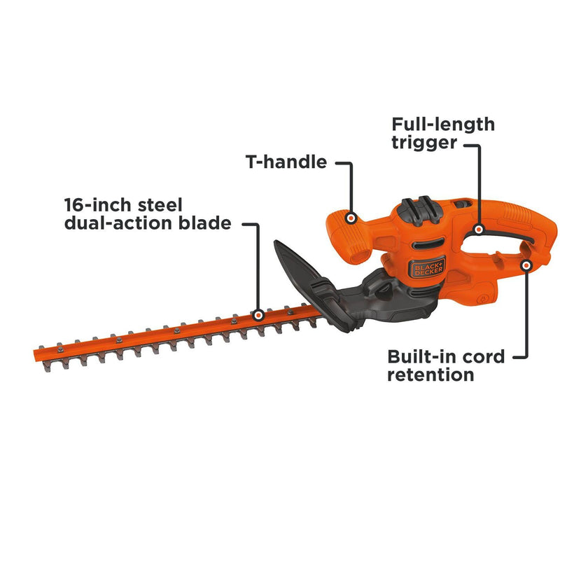 BLACK+DECKER Electric Hedge Trimmer, 16-Inch (BEHT100) 🍁 All In One Marketplace Canada