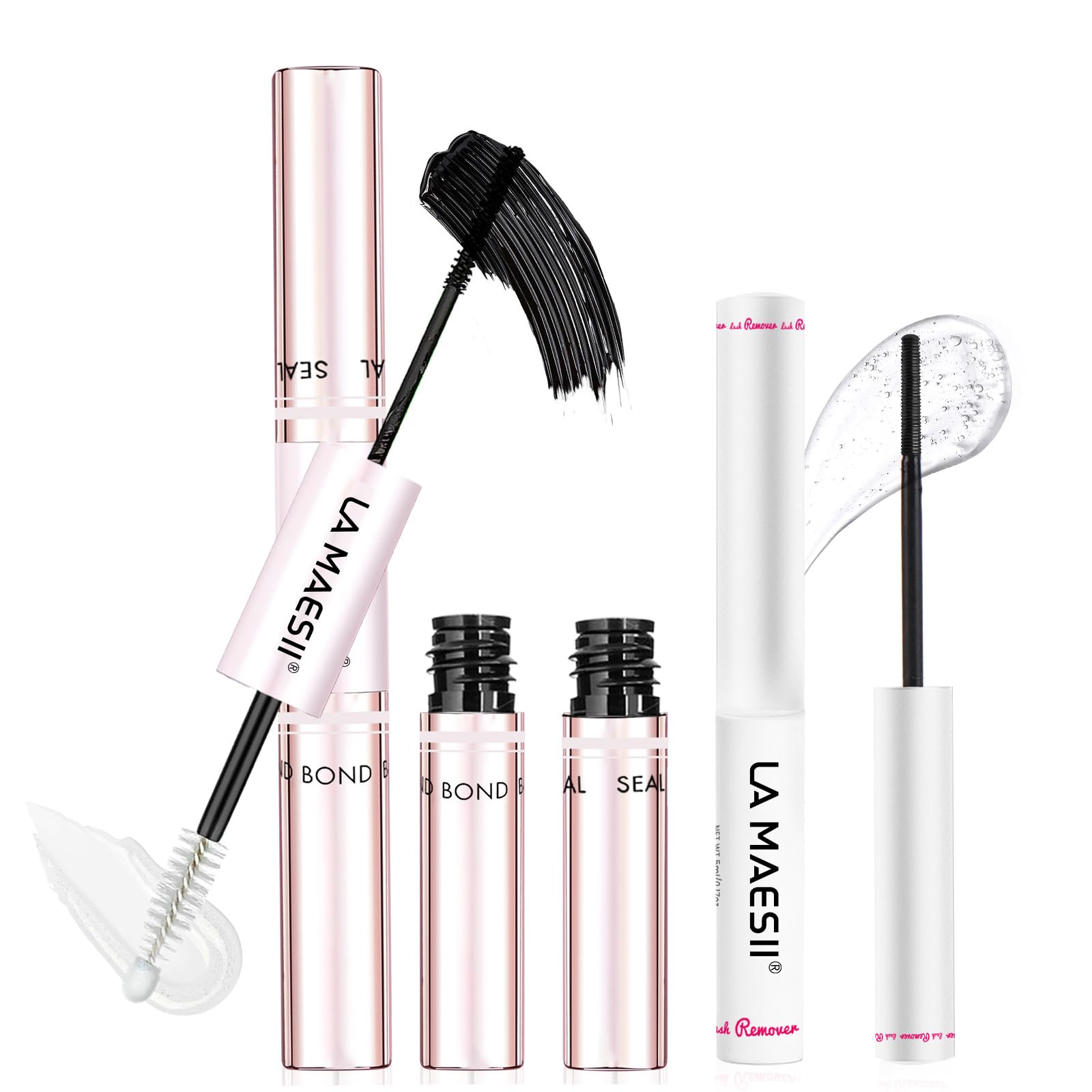 LA MAESII Lash Bond and Seal Waterproof Lash Remover Lash Cluster Glue for Eyelash Clusters DIY Lash Extension Kit at Home Pack 2 🍁 All In One Marketplace Canada