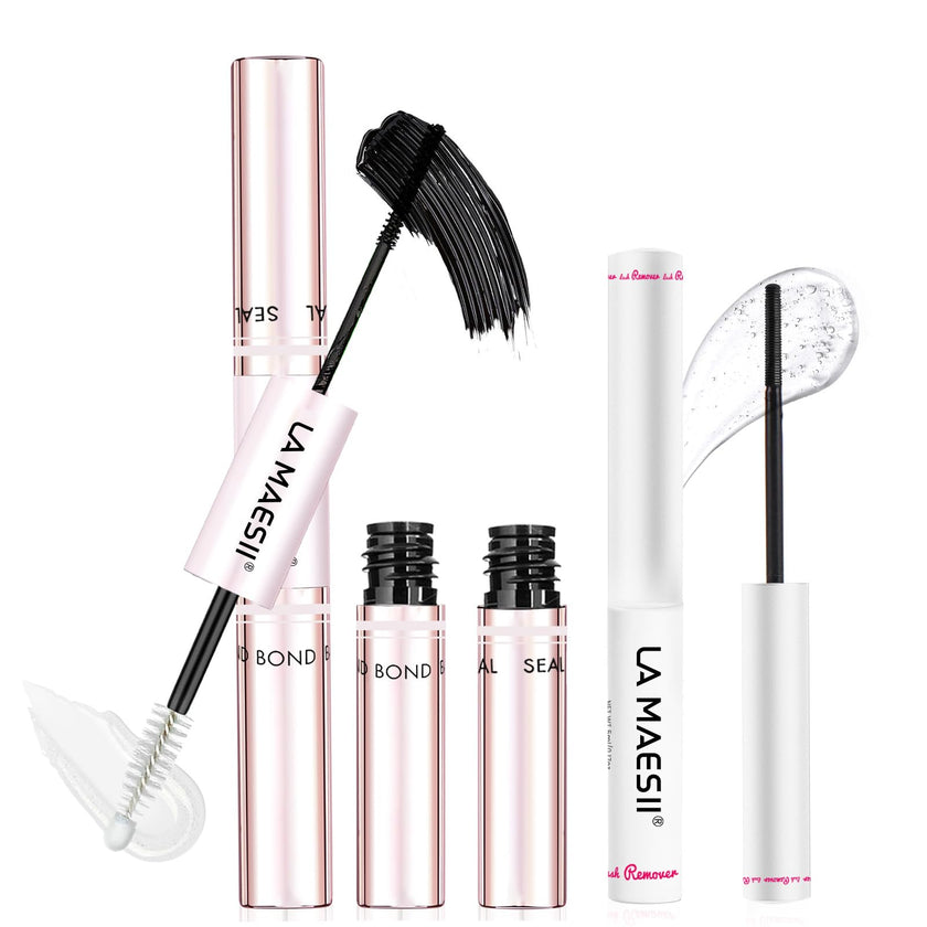 LA MAESII Lash Bond and Seal Waterproof Lash Remover Lash Cluster Glue for Eyelash Clusters DIY Lash Extension Kit at Home Pack 2 🍁 All In One Marketplace Canada