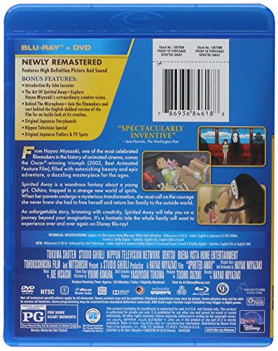Spirited Away - Blu-Ray/DVD