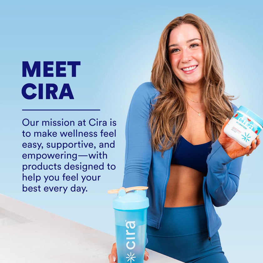 Cira Hydration Electrolytes Powder - Daily Electrolyte Powder, Sugar Free w/Himalayan Salt, Magnesium, & Potassium, Hydration Powder for Dehydration Relief & Recovery - Watermelon Sugar, 45 Servings 🍁 All In One Marketplace Canada