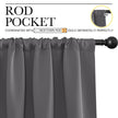 NICETOWN Blackout Kitchen Curtains 45 Inches Long, W42 x L45, Grey 🍁 All In One Marketplace Canada