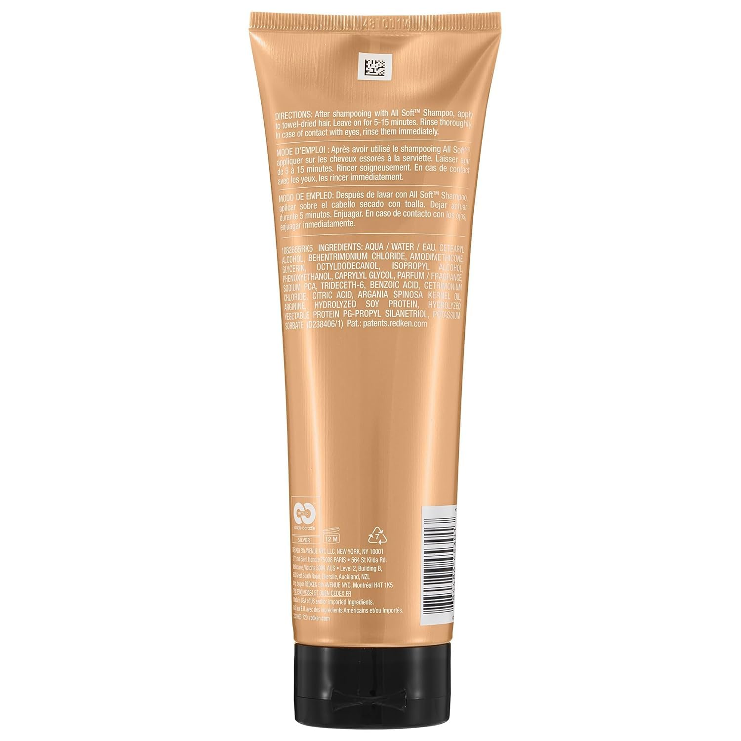 Redken All Soft Heavy Cream Deep Conditioning Hair Mask For Dry, Brittle Hair, Moisturizing Treatment With Argan Oil For Intense Softness, Shine And Smoothness, 250ml 🍁 All In One Marketplace Canada