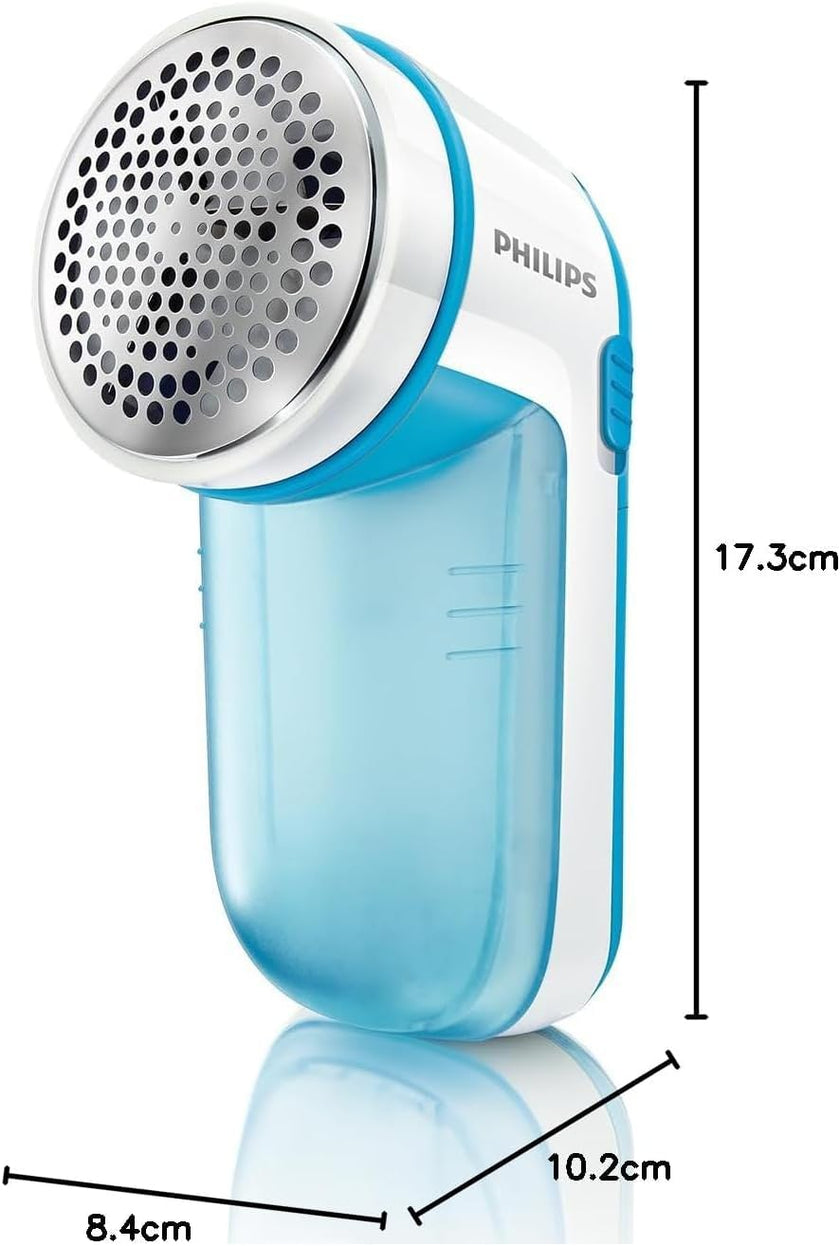 Philips Fabric Shaver, Removes Fabric Pills, Suitable for All Garments, Large Blade Surface, Cleaning Brush, Includes Batteries, Blue (GC026/00) 🍁 All In One Marketplace Canada