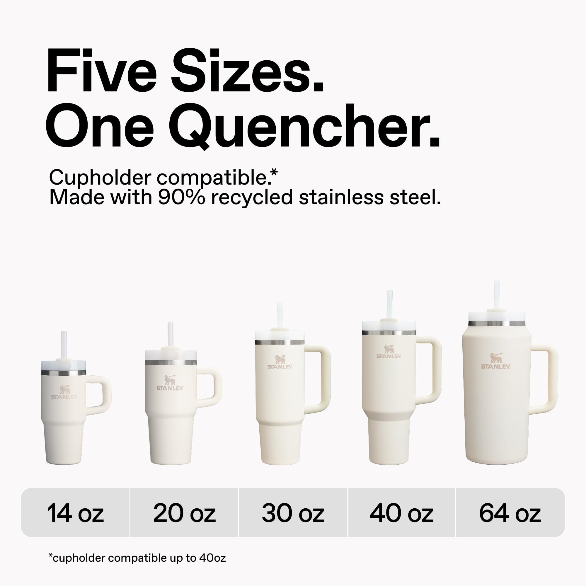 STANLEY Quencher H2.0 Tumbler with Handle and Straw 14 oz | Flowstate 3-Position Lid | Cup Holder Compatible for Travel | Insulated Stainless Steel Cup | BPA-Free | Daffodil 🍁 All In One Marketplace Canada