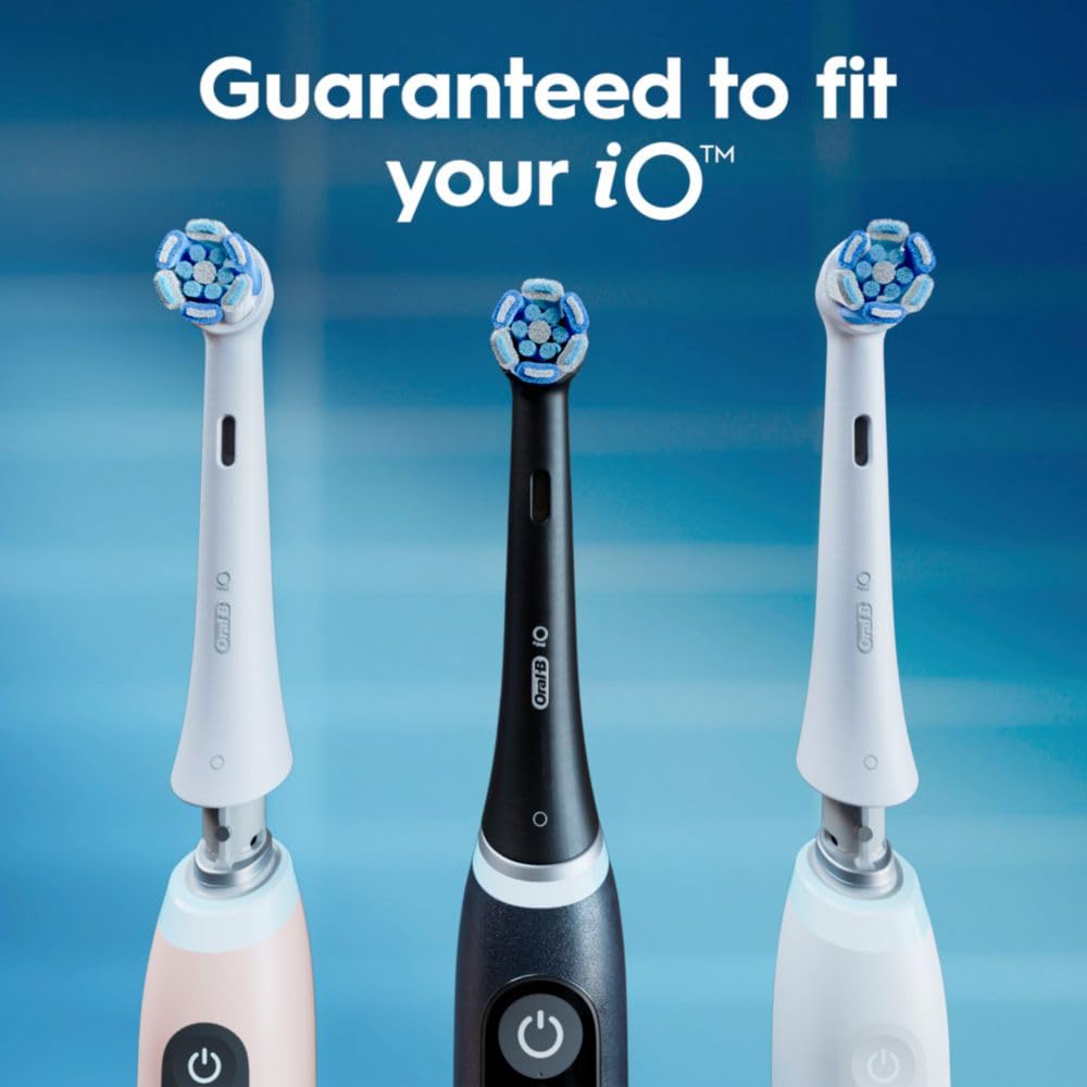 Oral-B iO Genuine Replacement Brush Heads, Black, 4ct Ultimate Clean + 1ct Gentle Care, 15 Month Supply, Compatible Exclusively with Oral-B iO Electric Toothbrushes, Not Compatible with any Other Series Including: Pro, Vitality, Smart, or Genius