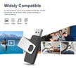 64 GB Flash Drive, Aiibe USB Flash Drive Thumb Drive 64GB Memory Stick Zip Drive Fold Storage Jump Drive 64G USB 2.0 Black 🍁 All In One Marketplace Canada