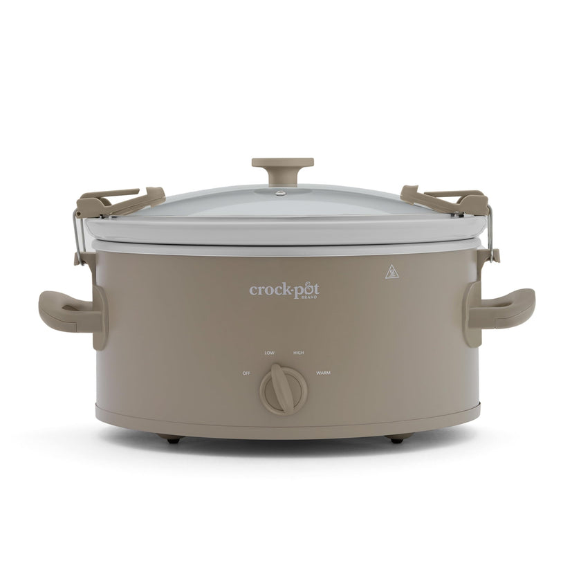 Crock-Pot Design Series 6-Quart Manual Slow Cooker, Alpaca Brown 🍁 All In One Marketplace Canada