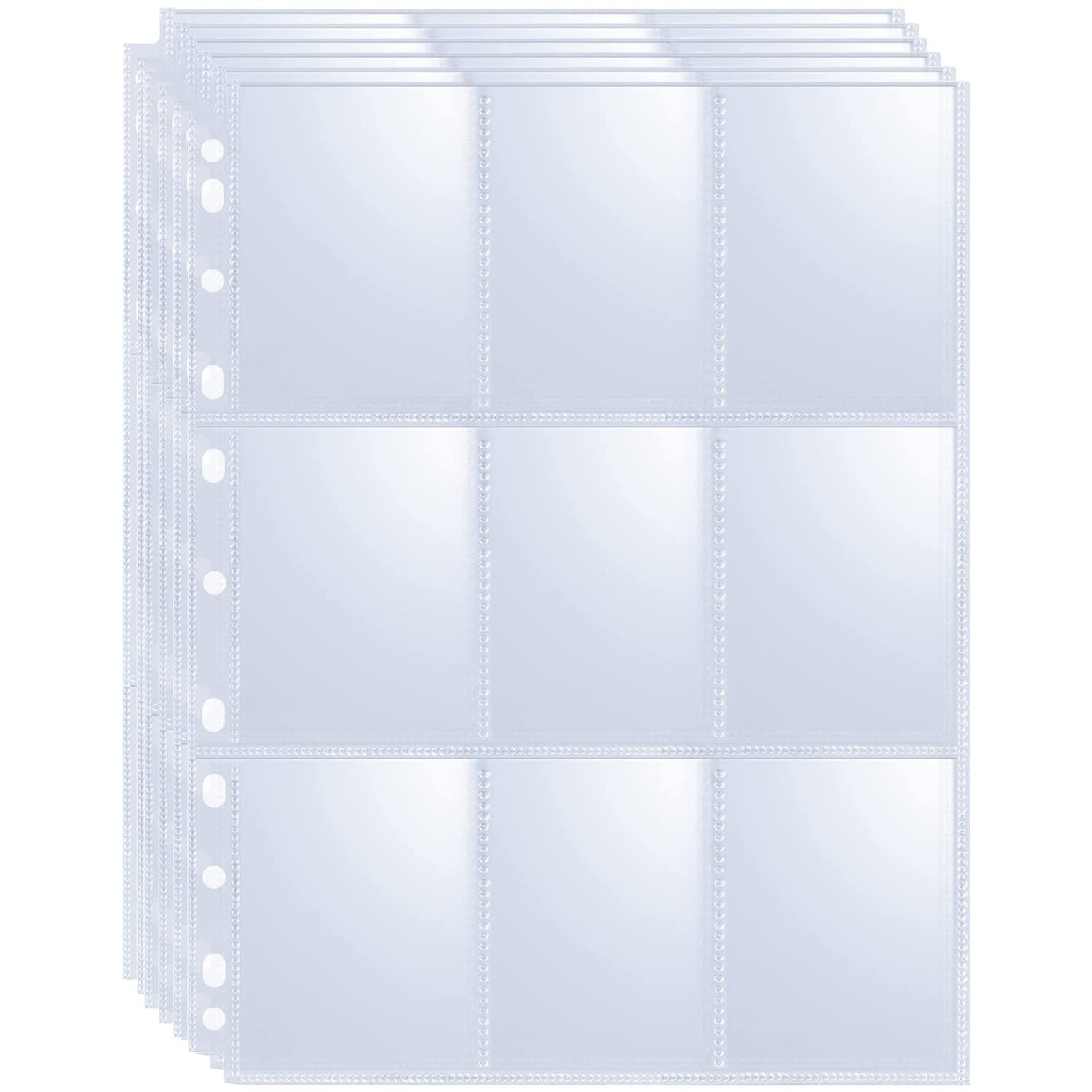 360 Pockets Trading Card Sleeves - Double-Sided 9 Pocket Page Protector, Ultra-Clear Card Sheets for 3 Ring Binder, Sleeves for Game Yugioh/MTG, Baseball, Business Cards, Coupons 🍁 All In One Marketplace Canada