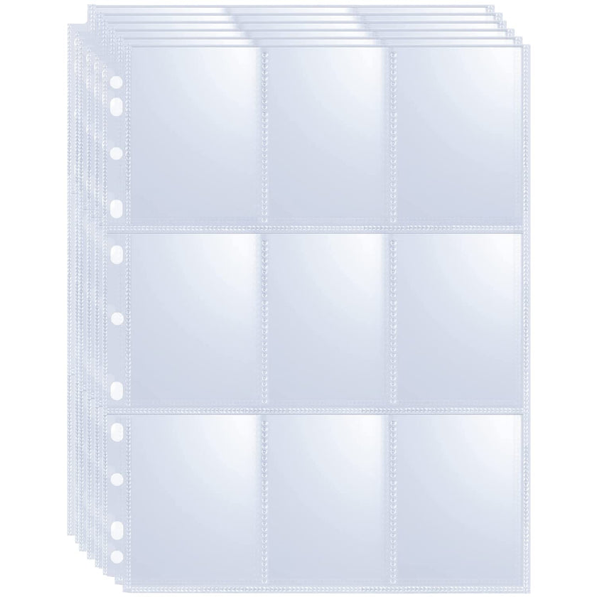 360 Pockets Trading Card Sleeves - Double-Sided 9 Pocket Page Protector, Ultra-Clear Card Sheets for 3 Ring Binder, Sleeves for Game Yugioh/MTG, Baseball, Business Cards, Coupons 🍁 All In One Marketplace Canada