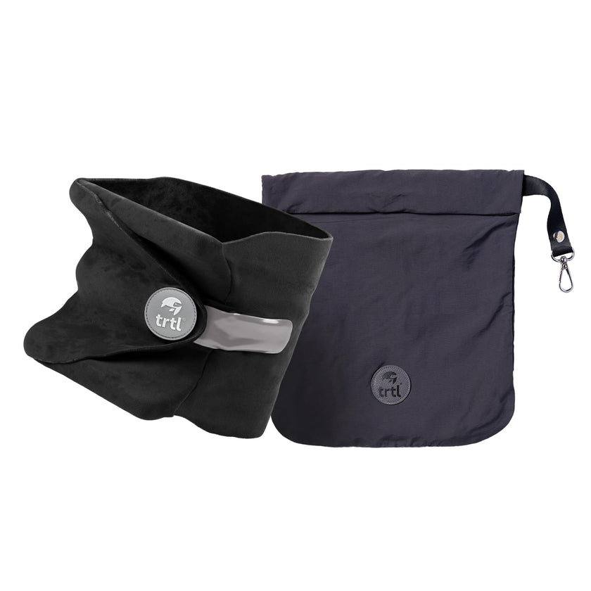 trtl Travel Pillow - Airplane Pillow for Neck and Shoulder Support - Soft, Lightweight, Machine-Washable Travel Pillows for Airplanes - Black 🍁 All In One Marketplace Canada