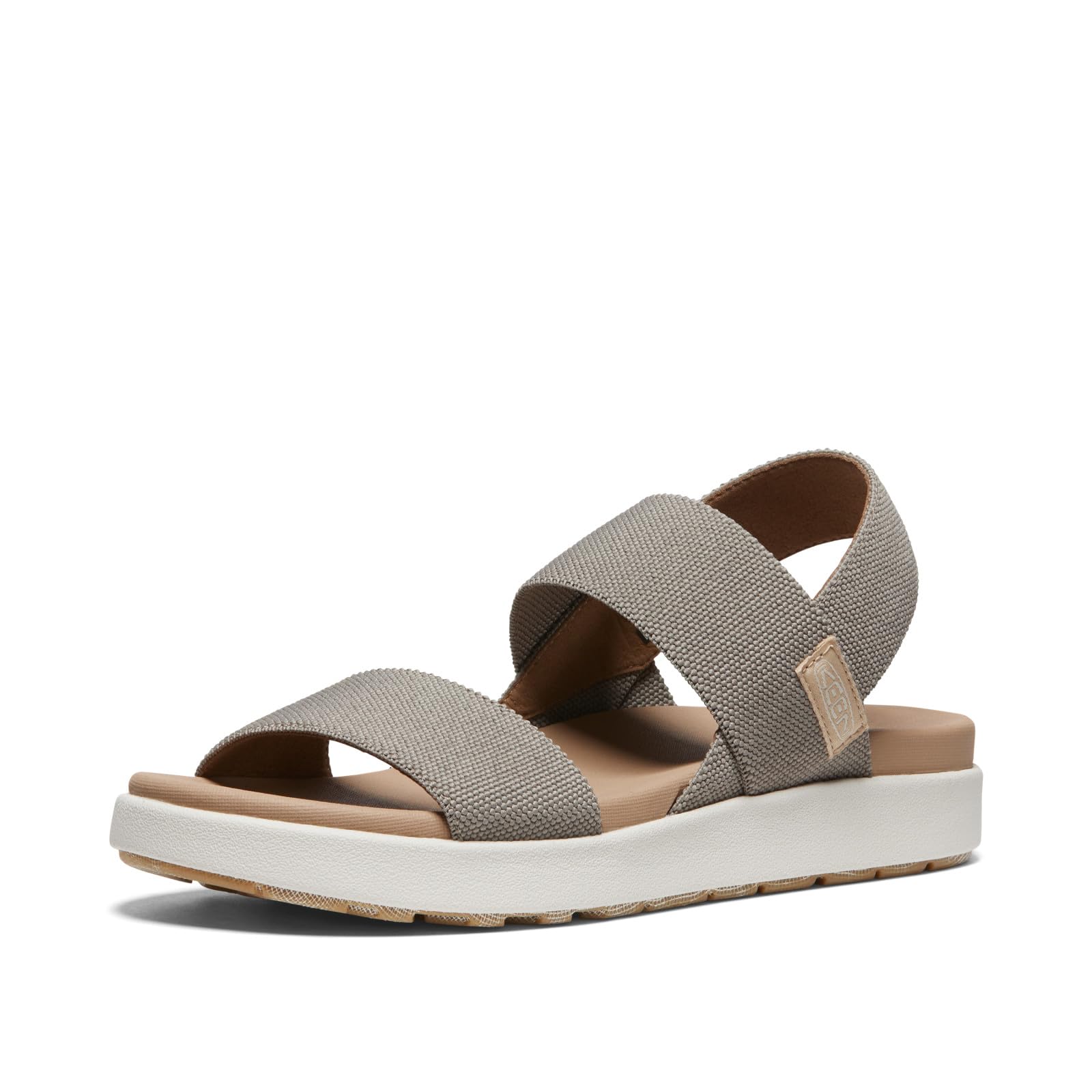 KEEN Women's Elle Backstrap Casual Platform Open Toe Wedge Sandals, Brindle/Birch, 8 🍁 All In One Marketplace Canada