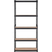 VEVOR Storage Shelving Unit, 5-Tier Adjustable, 2000 lbs Capacity, Heavy Duty Garage Shelves Metal Organizer Utility Rack, Black, 36