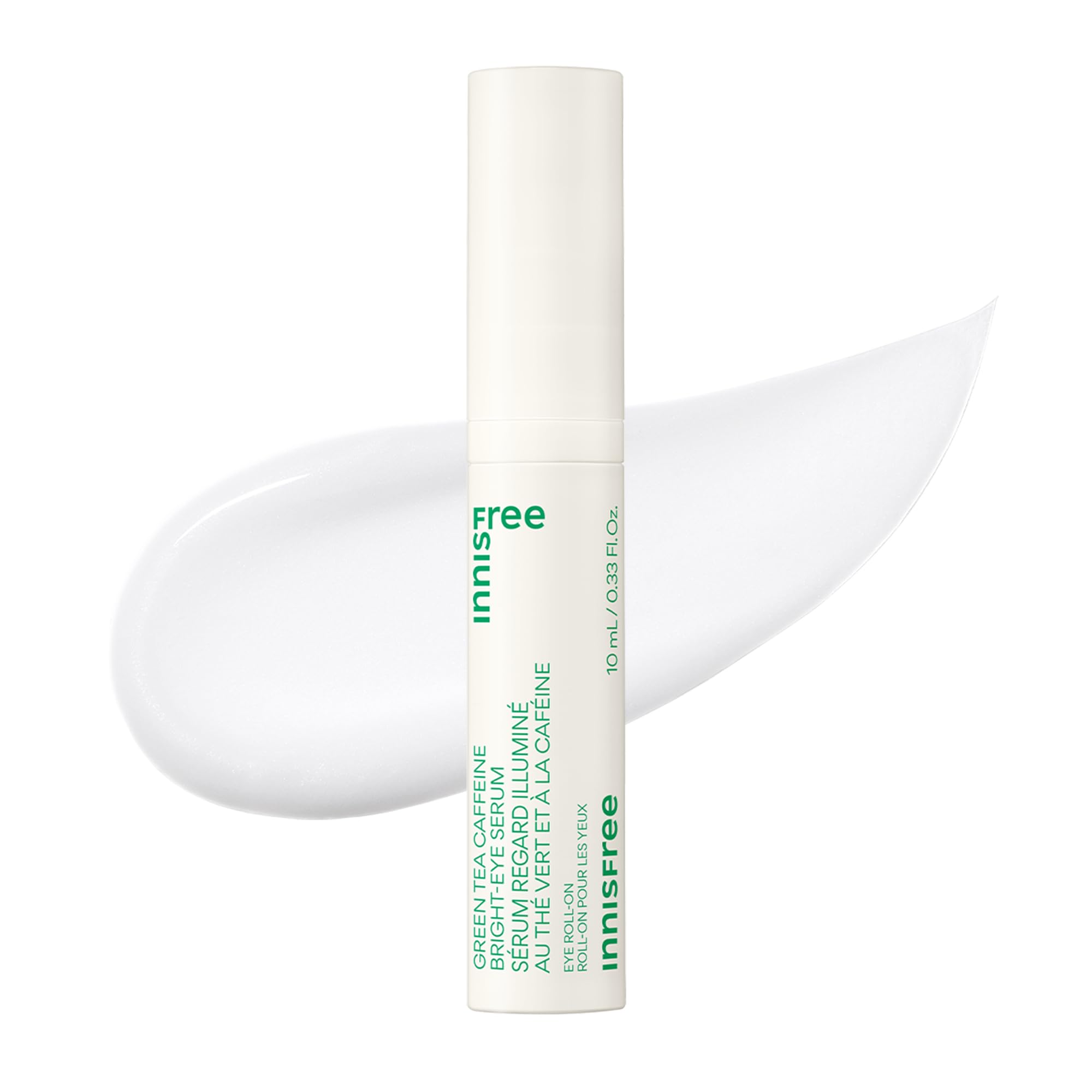 innisfree Green Tea Caffeine Depuffing Eye Serum with Niacinamide, Cooling Korean Eye Roll-On for Hydration and Brightening 🍁 All In One Marketplace Canada