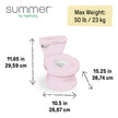 Summer by Ingenuity My Size Potty Pro in Pink, Infant Potty Training Toilet, Lifelike Flushing Sound, For Ages 18 Months, Up to 50 Pounds 🍁 All In One Marketplace Canada