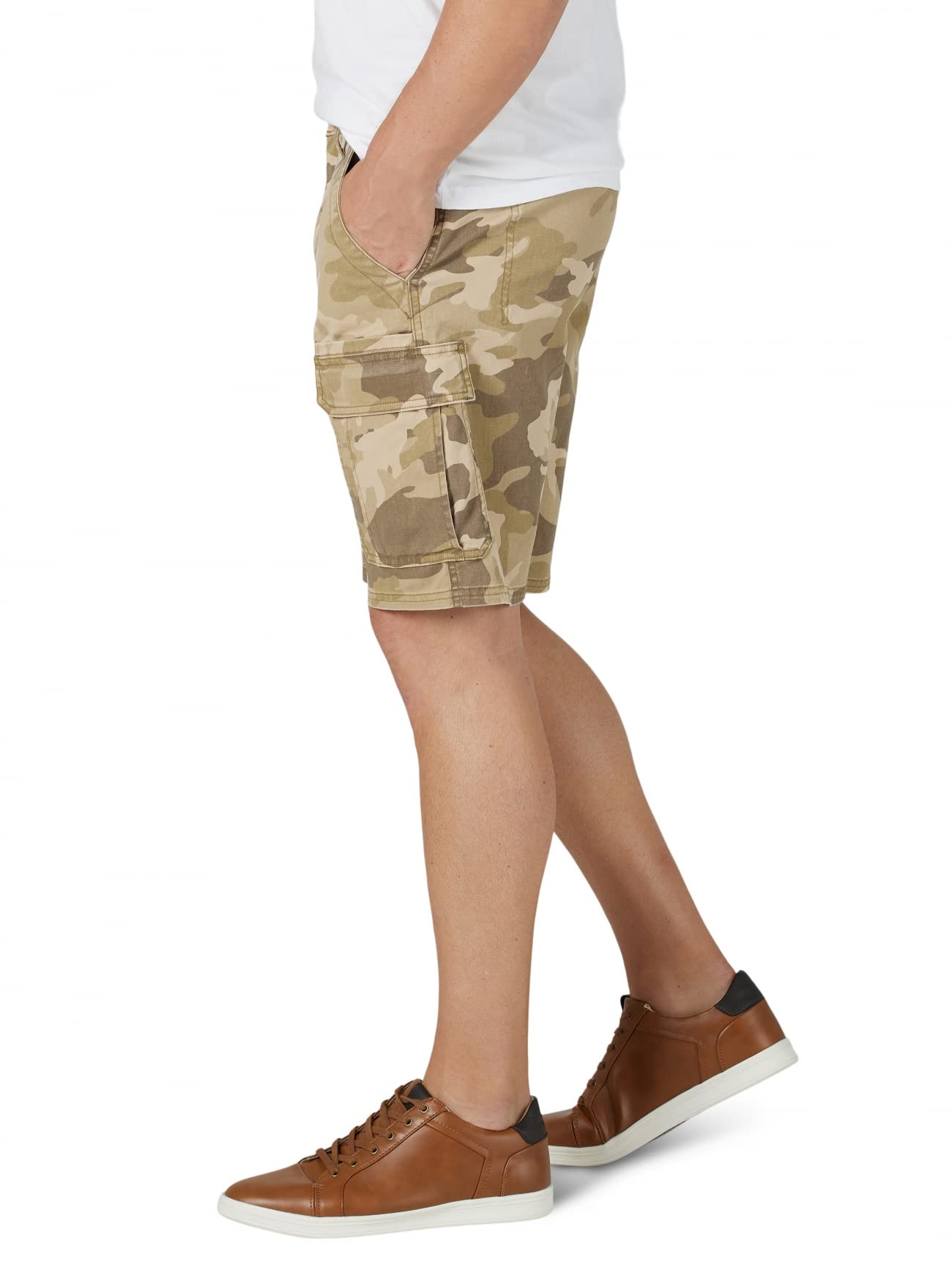 Wrangler Authentics Men's Classic Cargo Stretch Short, Jungle Elmwood Camo, 34 🍁 All In One Marketplace Canada