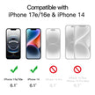 JETech Privacy Screen Protector for iPhone 17e (2026) / iPhone 16e / iPhone 14, Anti Spy Tempered Glass Film, 6.1-Inch Display, 2-Pack 🍁 All In One Marketplace Canada