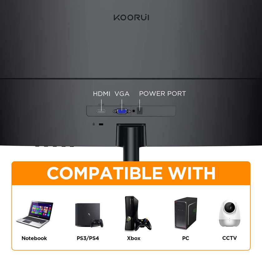 KOORUI 24 Inch FHD 1500R Curved Computer Monitor 🍁 All In One Marketplace Canada