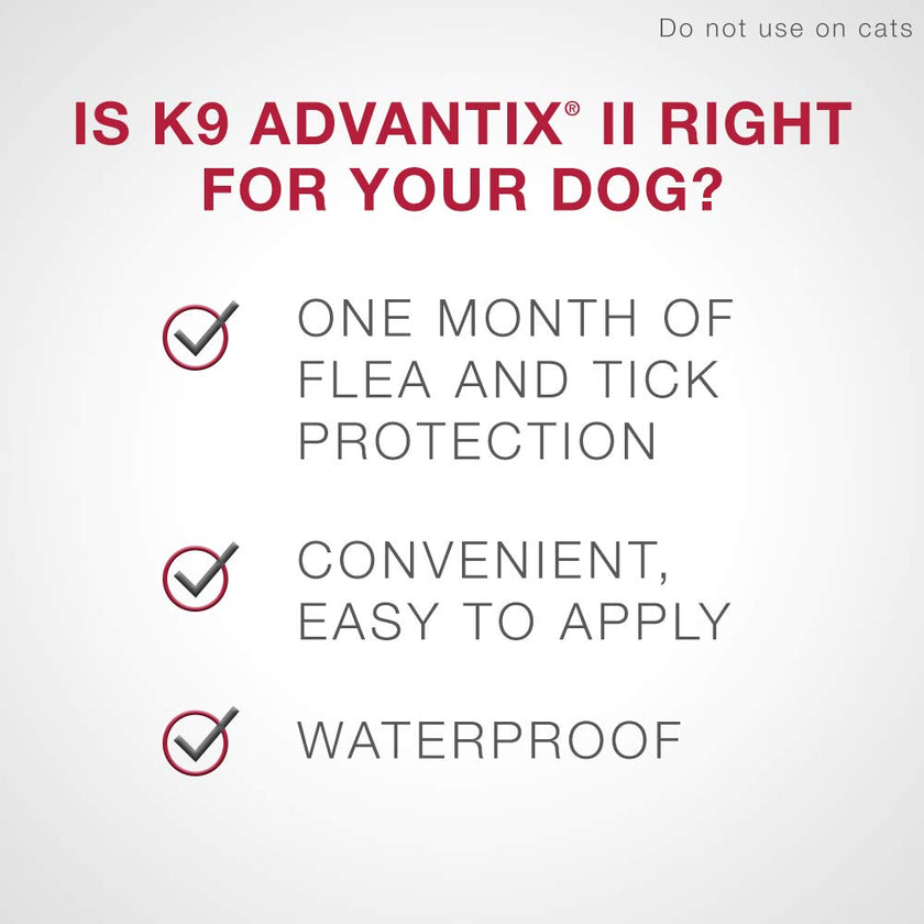 K9 Advantix II Flea and Tick Treatment for Extra Large Dogs weighing over 25 kg (over 55 lbs.)-6 doses 🍁 All In One Marketplace Canada
