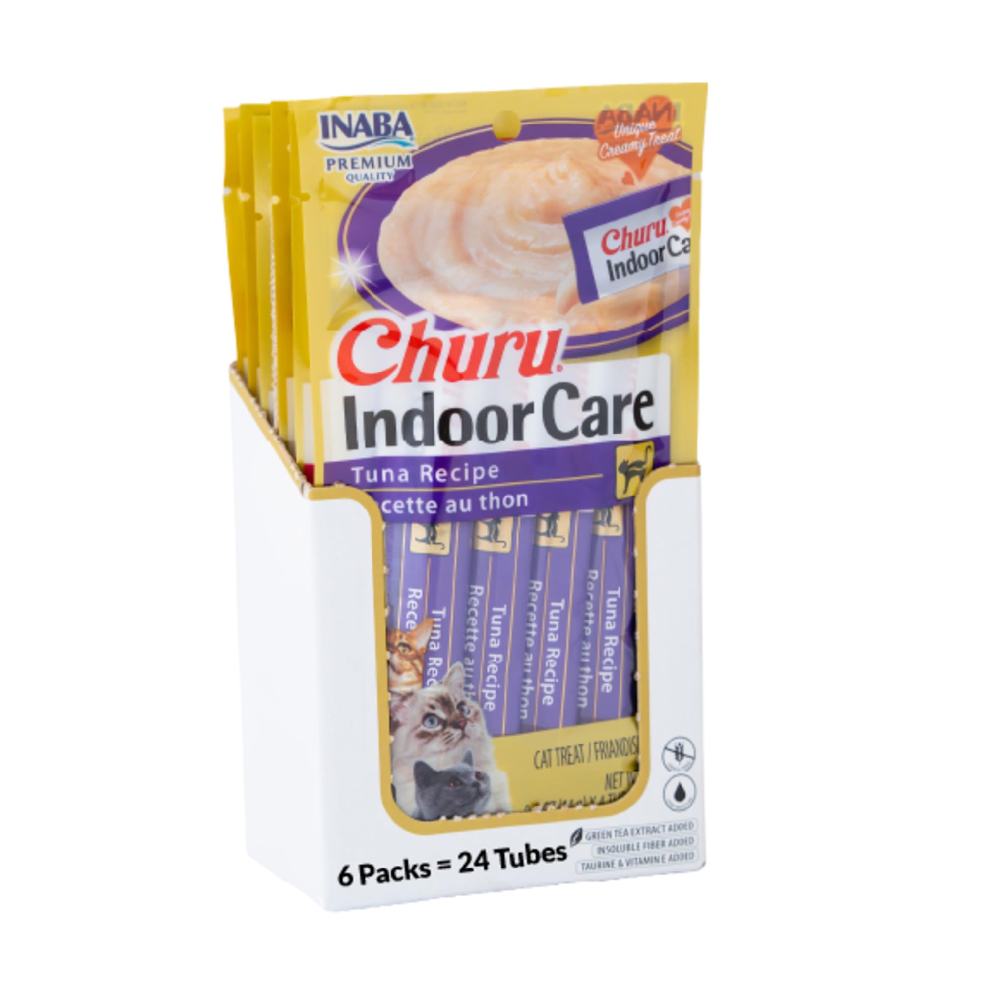 INABA Churu Indoor Care Cat Treats Lickable Tubes, Tuna, 24ct 🍁 All In One Marketplace Canada