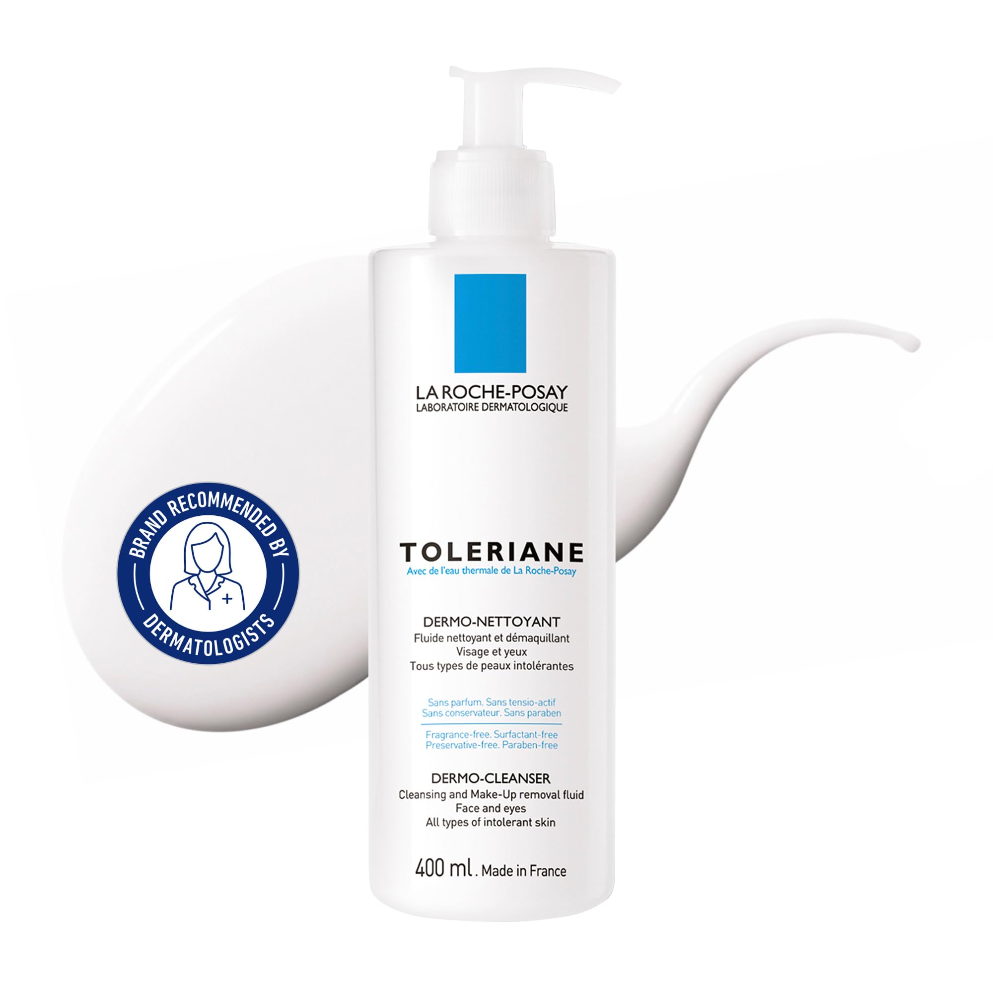 La Roche Posay Face Wash, Toleriane Dermo Cleanser, Formulated with Glycerin to Calm Irritated Skin, Gently Cleanses & Removes Makeup. Suitable for Sensitive Skin. Dermatologist Recommended, 400mL 🍁 All In One Marketplace Canada