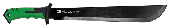 Hooyman Bush Machete with Heavy Duty Construction, Ergonomic No-Slip Handle and Belt Sheath for Gardening, Land Management, Bushcraft, Hunting and Outdoor , Black/Green 🍁 All In One Marketplace Canada