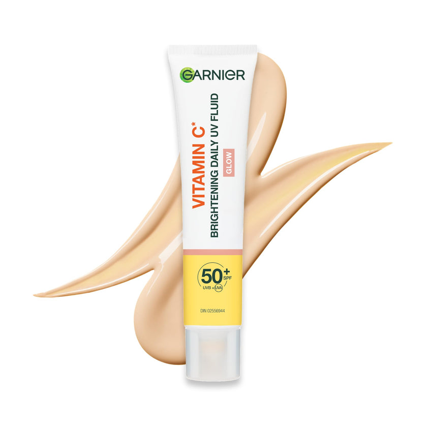 Garnier Vitamin C Daily UV Sunscreen Moisturizer SPF 50+, Brightening Glow Fluid for All Skin Tones, 50 mL 🍁 All In One Marketplace Canada