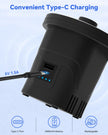 Air Mattress Pump, Dr.meter 4000mAh Rechargeable Battery Air Pump for Inflatable, Portable Quick-Fill Inflator Deflator for Outdoor Camping Inflatable Pool Float Boat Raft Yoga Ball Swim Ring Airbed 🍁 All In One Marketplace Canada