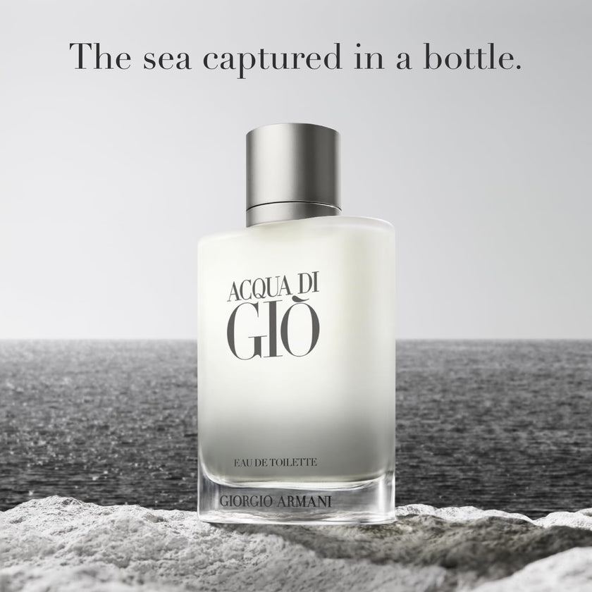 Armani beauty - Acqua di Gio - Eau de Toilette - Cologne for Men - Long Lasting Fragrance with Bergamot notes, Jasmine, White Musks, Patchouli & Cedarwood – 3.3 Fl Oz 🍁 All In One Marketplace Canada