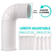 Air Conditioner Hose, Portable Exhaust Vent Hose with 5.9 Inch （6”） Diameter, Counterclockwise AC Hose Length to 80 Inch, Universal Replacement AC Vent Hose for LG and Many More Portable AC 🍁 All In One Marketplace Canada