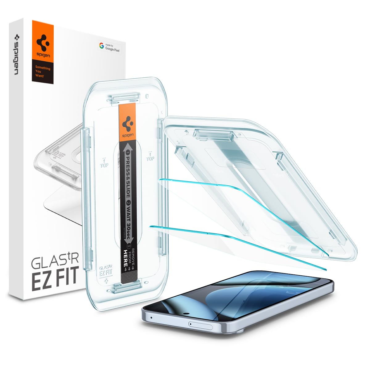 Spigen AluminaCore Tempered Glass Screen Protector [GlasTR EZ FIT] designed for Pixel 10 Pro | Pixel 10 | Pixel 9 Pro | Pixel 9 [2 Pack] Aluminum-Enhanced Durability and Impact Resistance 🍁 All In One Marketplace Canada