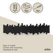Umbra Sticks Wall-Mounted Coat Rack Rail Hook with 8 Retractable Pegs – Modern, Space-Saving Storage Organizer, Black 🍁 All In One Marketplace Canada