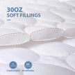 HYMOKEGE Quilted Mattress Protector Queen Size, 100% Waterproof Mattress Cover for Queen Size Bed, Breathable & Noiseless Bed Pad Cover with 5