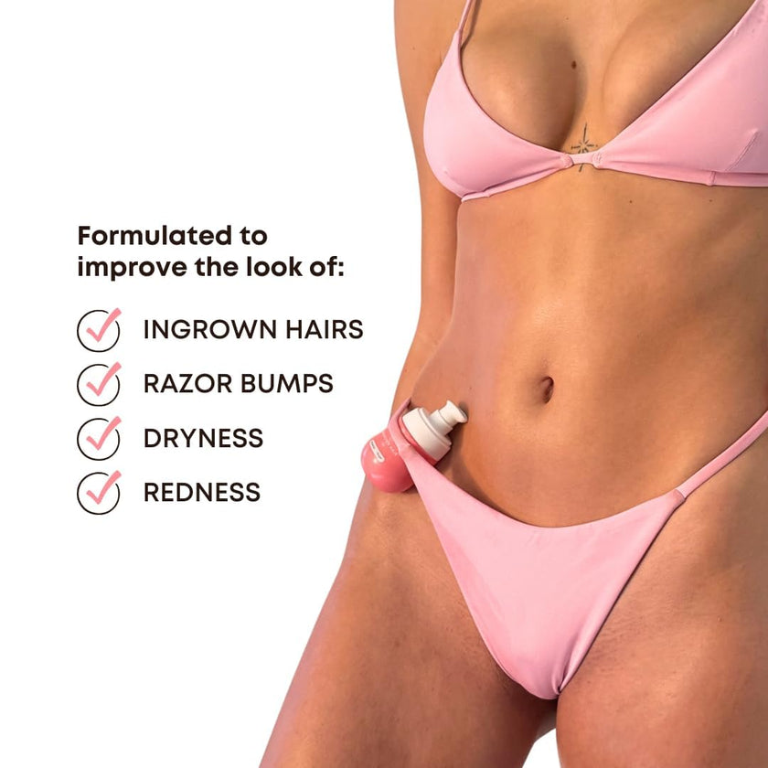 Bushbalm Ingrown Hair Oil - Targets Ingrown Hairs, Razor Bumps and Post Shave Irritation - Soothes and Hydrates Skin, 30 ml - Watermelon Sugar 🍁 All In One Marketplace Canada
