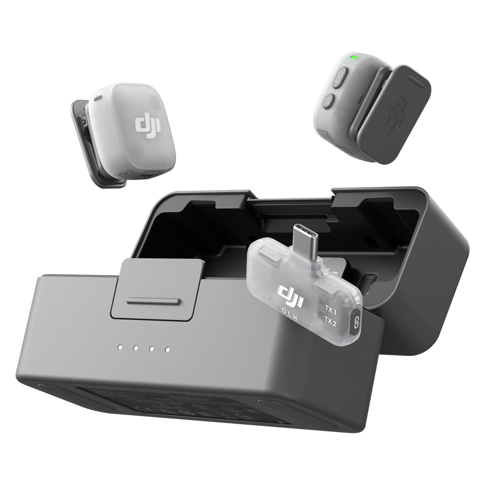 DJI Mic Mini 2 (2 TX + 1 Mobile RX + Charging Case), Lavalier Wireless Vlogging Mic for iPhone/Android/Camera, Bluetooth Microphone, Plug-and-Play, 90h Battery, Streaming, Noise Cancelling 🍁 All In One Marketplace Canada