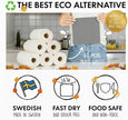 SUPERSCANDI 10 Pack Swedish Dish Cloths for Kitchen - 100% Biodegradable & Compostable | Washable Kitchen Cloths, Food-Safe & Without Plastic - Reusable Paper Towel for Any Surface | Grey 🍁 All In One Marketplace Canada