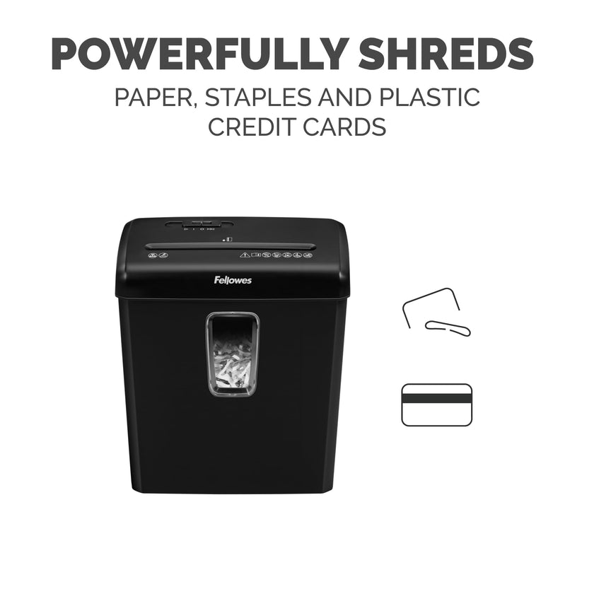 Fellowes Powershred P-30C 6-Sheet Cross-Cut(4-Gallon bin) Deskside Paper Shredder, Black 🍁 All In One Marketplace Canada