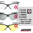 Jackson Safety 3-Pack SG Safety Glasses for Men & Women - CSA Z94.3 🍁 All In One Marketplace Canada